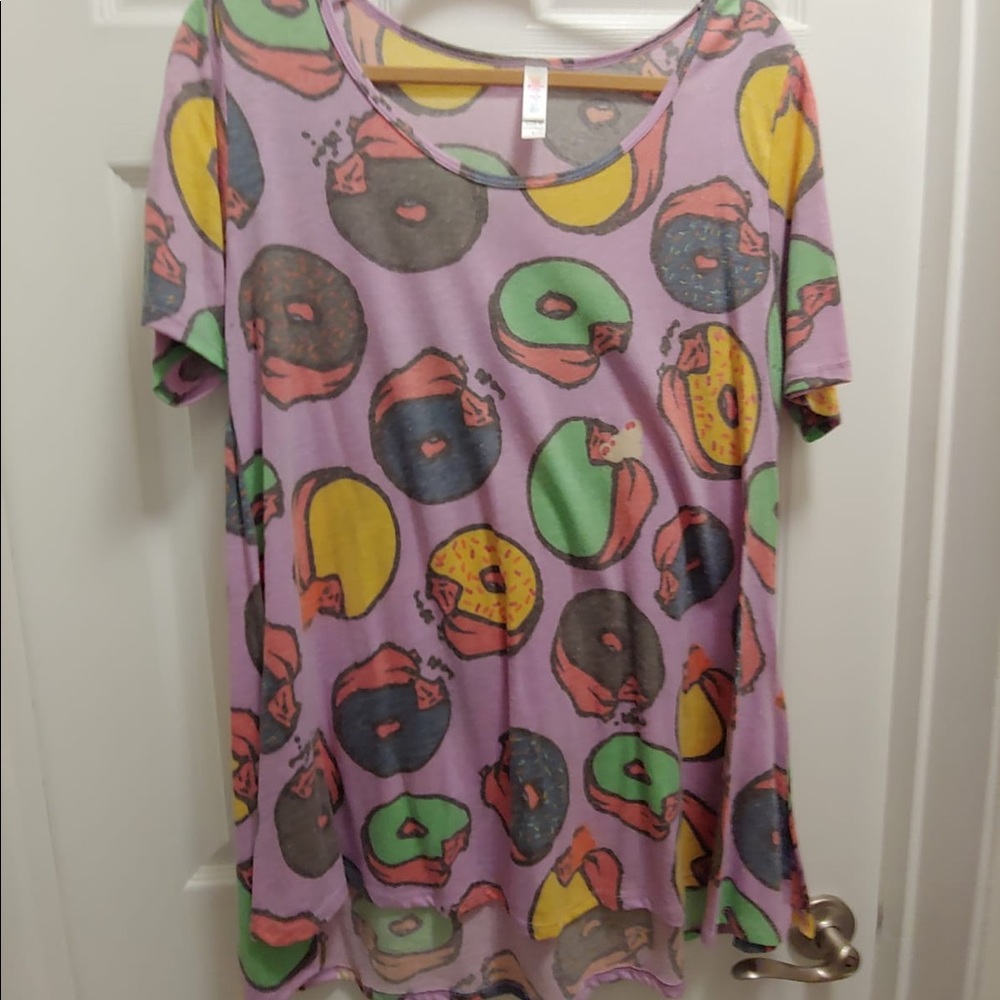 Doughnut Print LulaRoe Perfect Tee